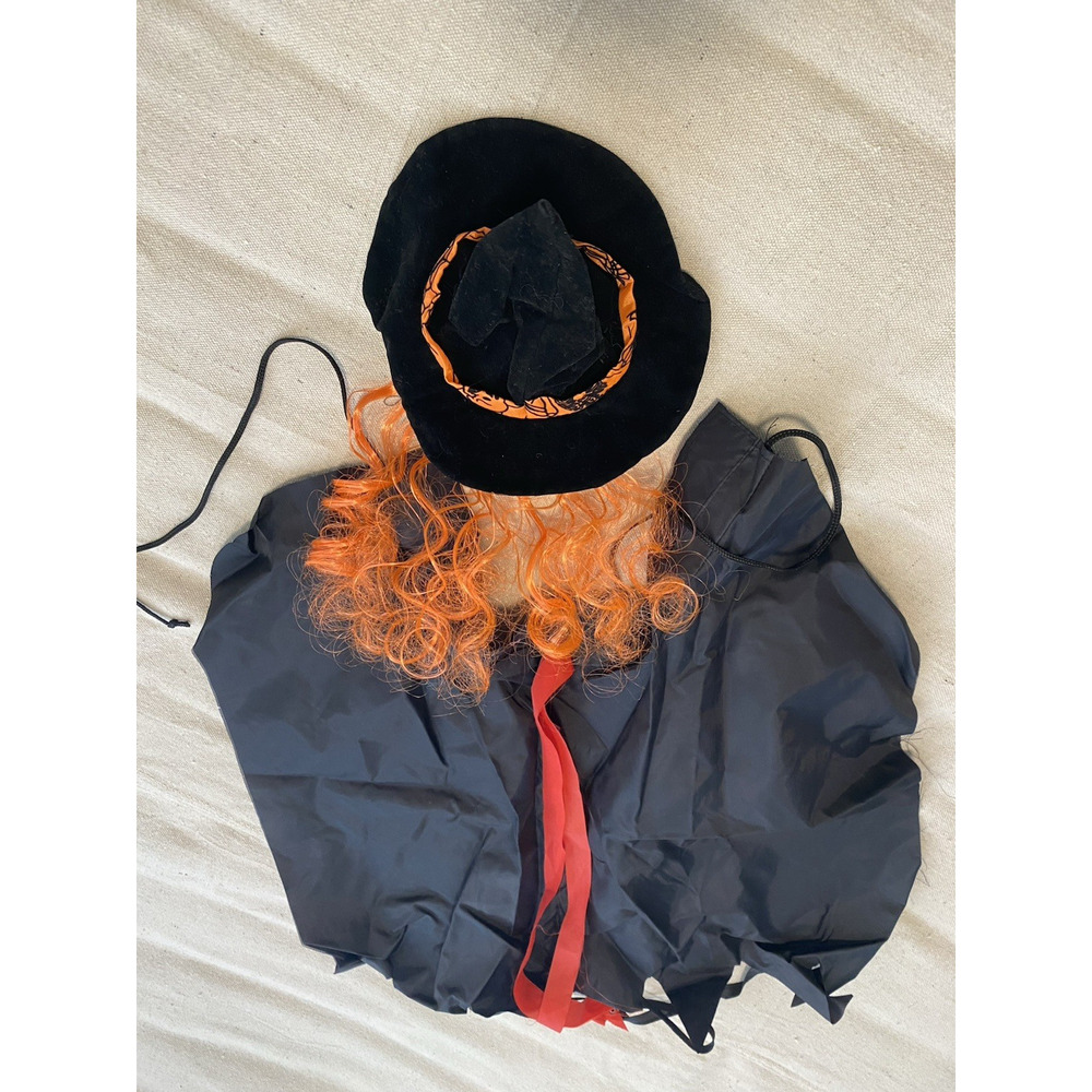 Companion Rd Witch Dog or Cat Costume S / M - Halloween - 2pc Black Hat & Cape